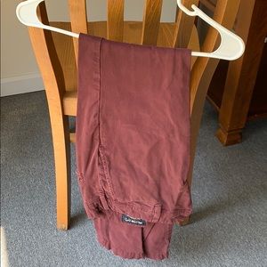 Maroon Chinos American Eagle